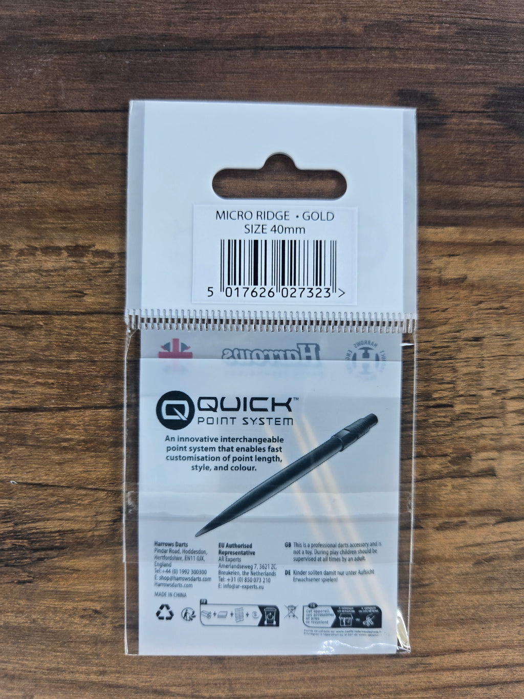Harrows Micro Ridge Quick Points - Gold