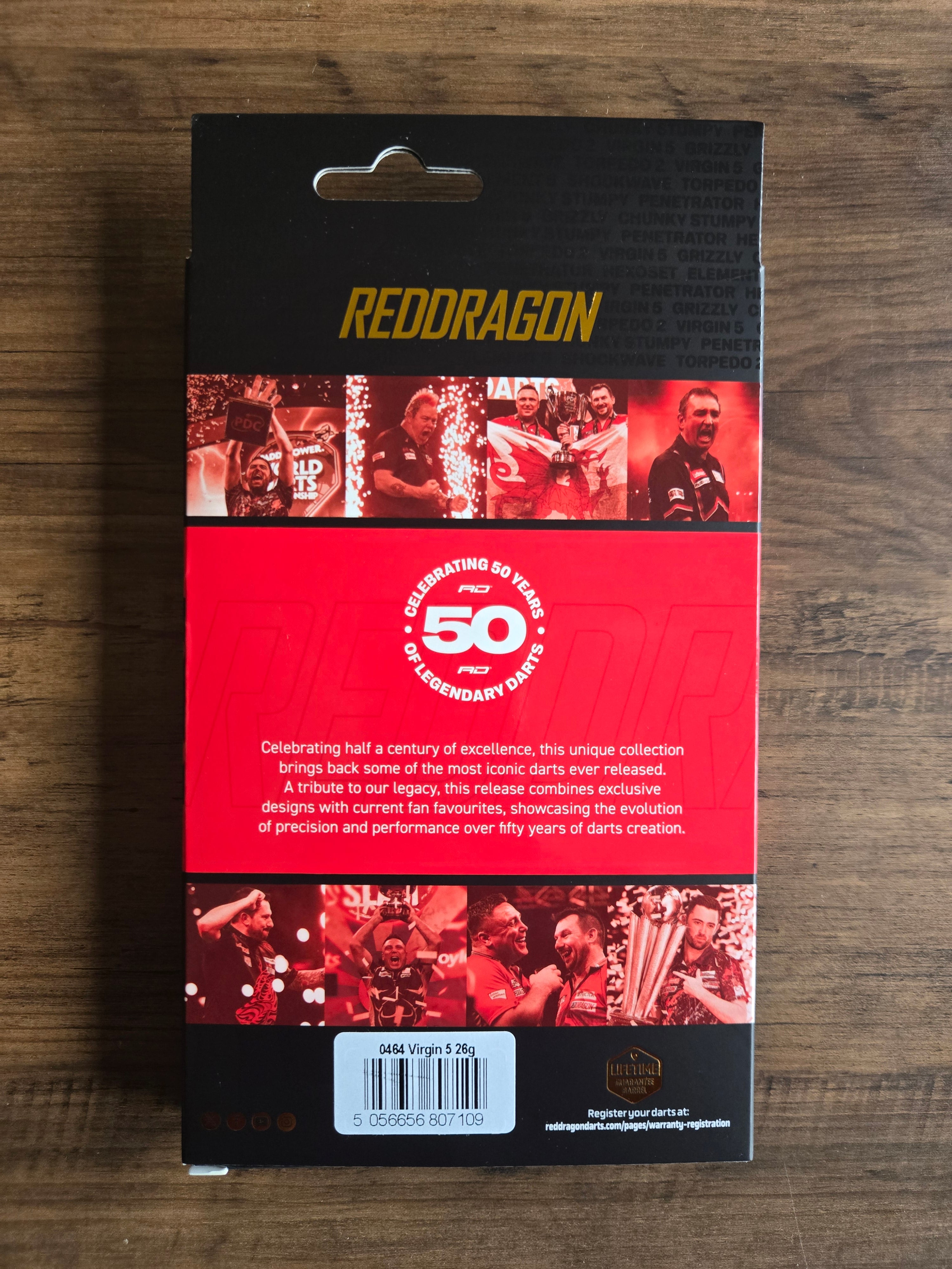 Red Dragon Golden Virgin 5 Darts