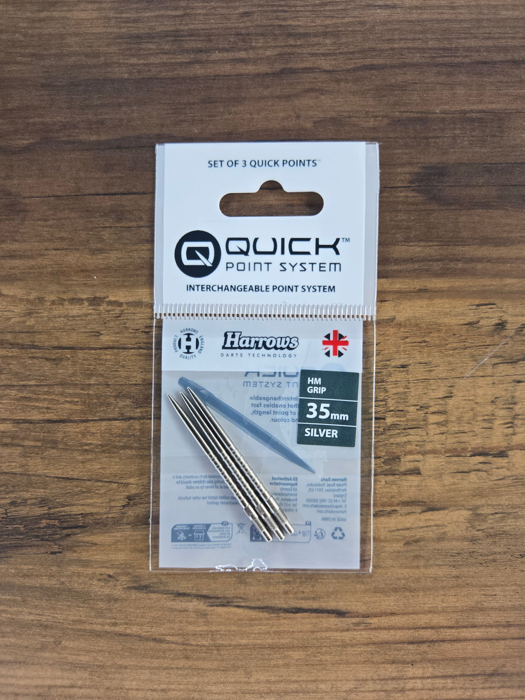 Harrows HM Grip Quick Points - Silver