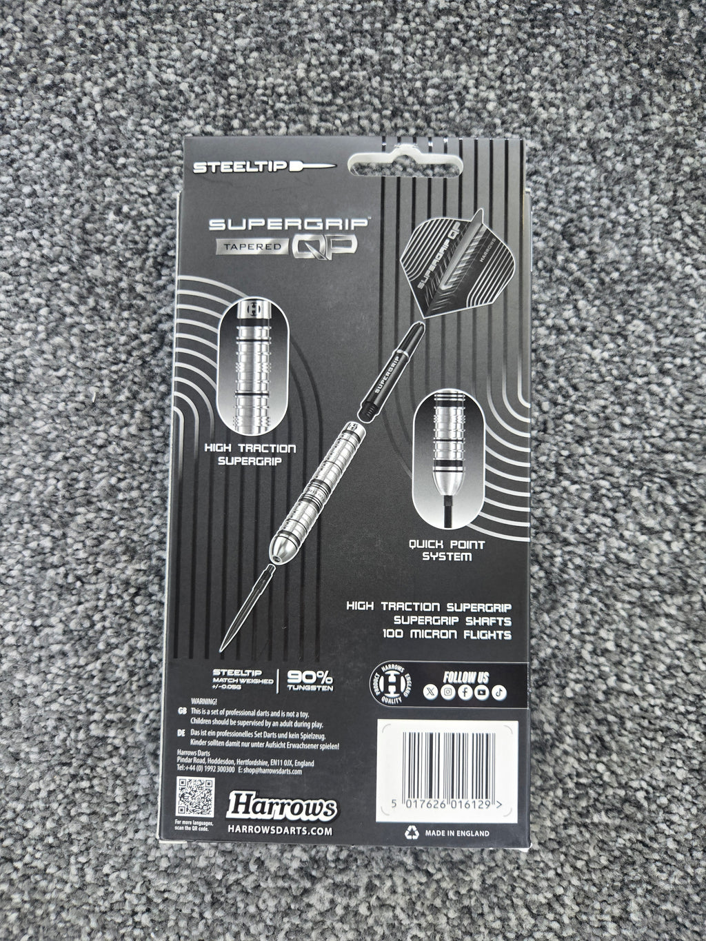 Harrows Supergrip Quick Point Tapered Darts