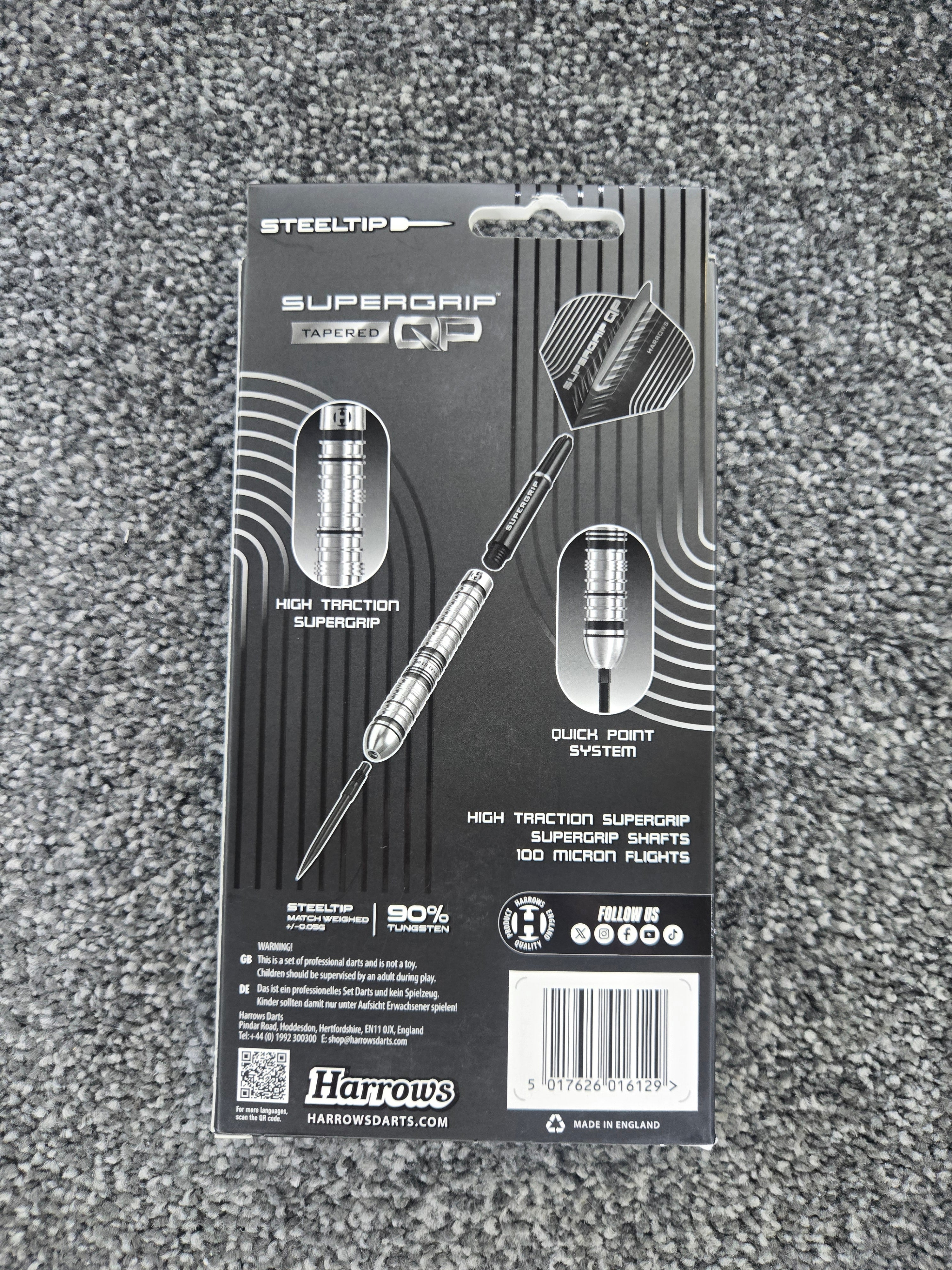 Harrows Supergrip Quick Point Tapered Darts