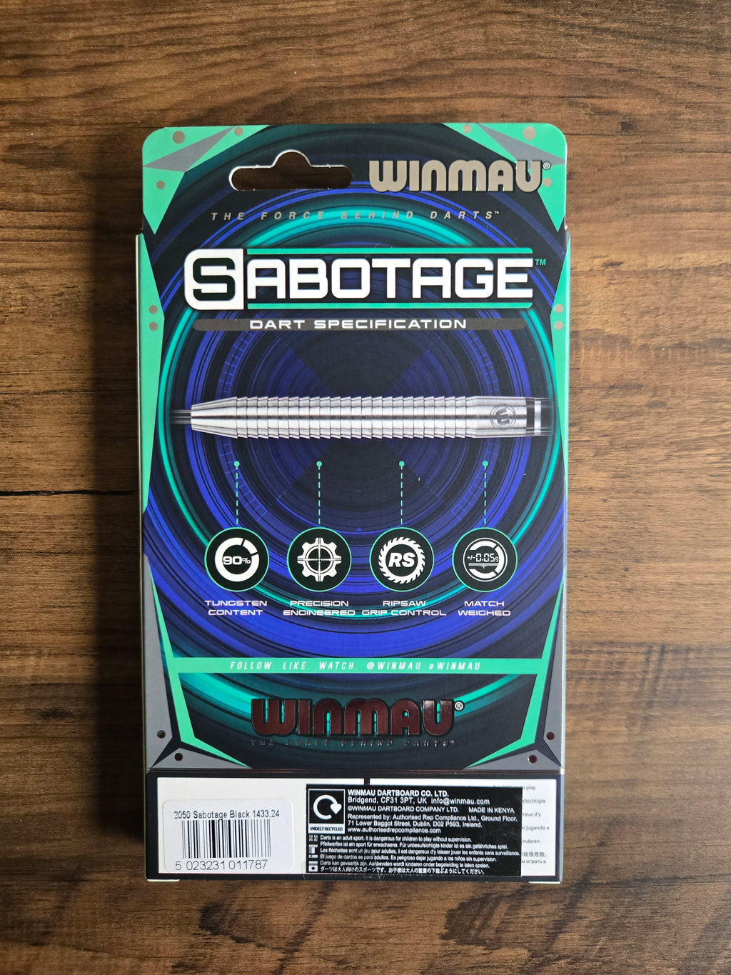 Winmau Sabotage Onyx Darts