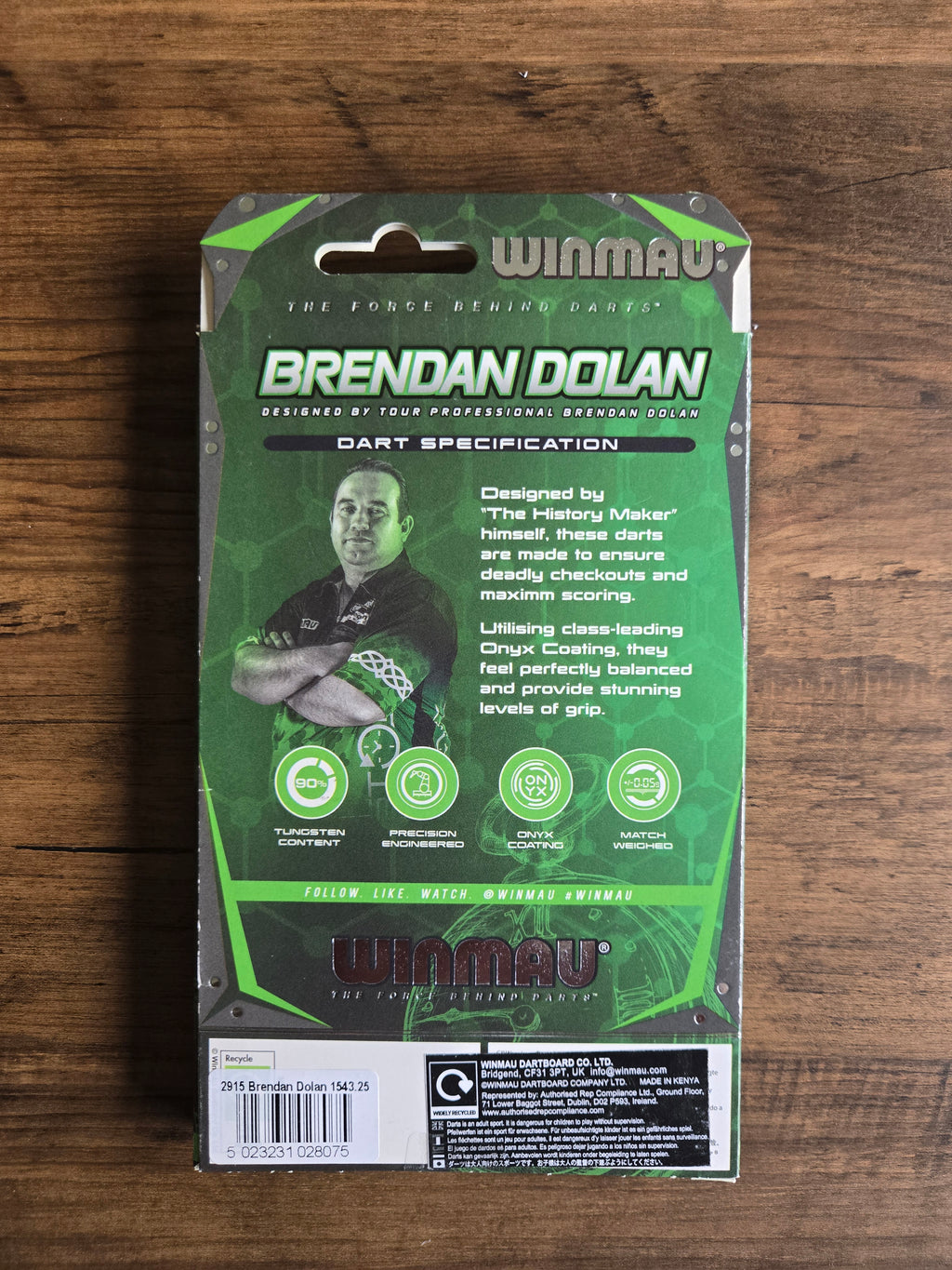 Winmau Brendan Dolan Darts