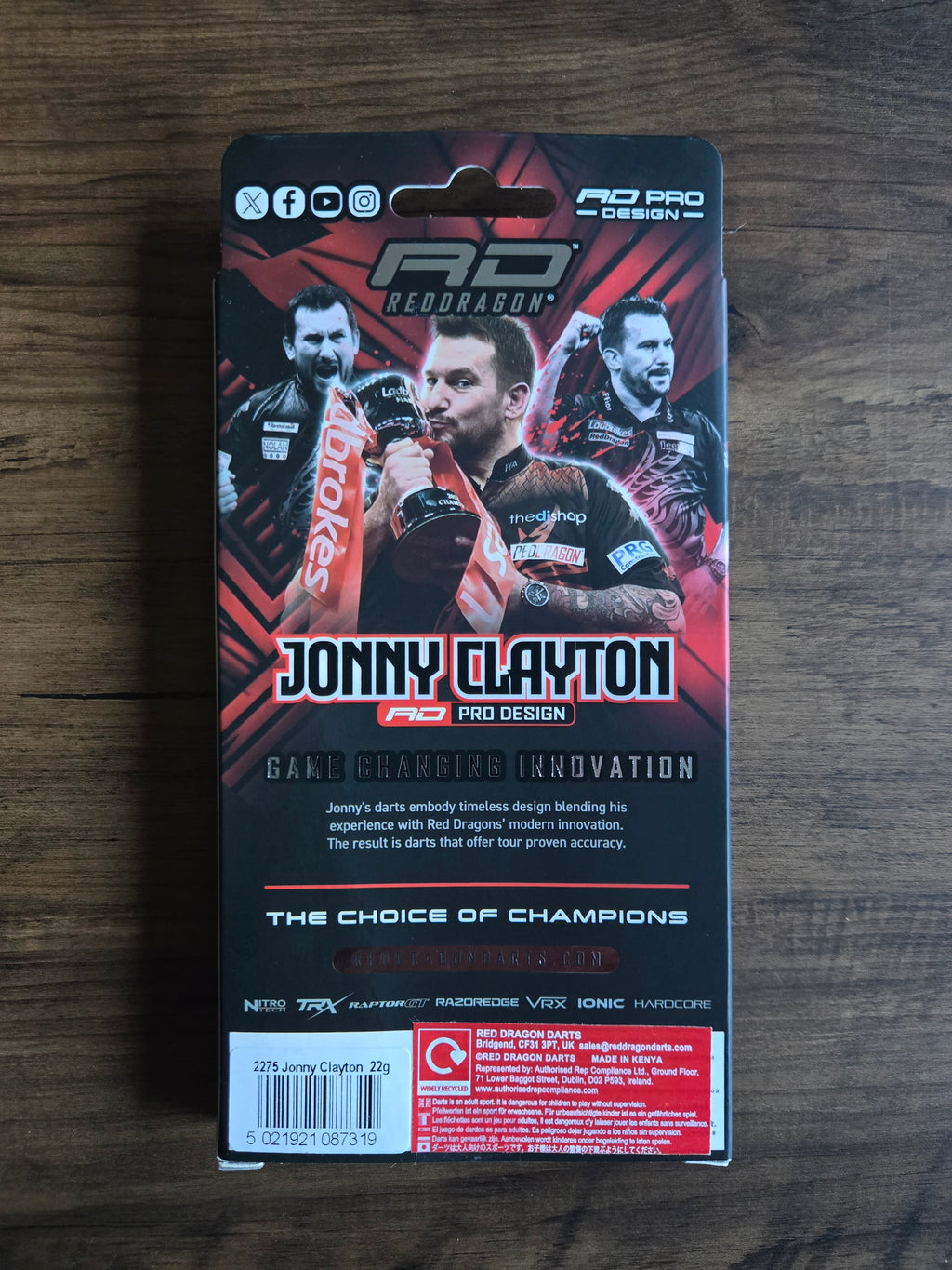 Red Dragon Jonny Clayton SE Darts