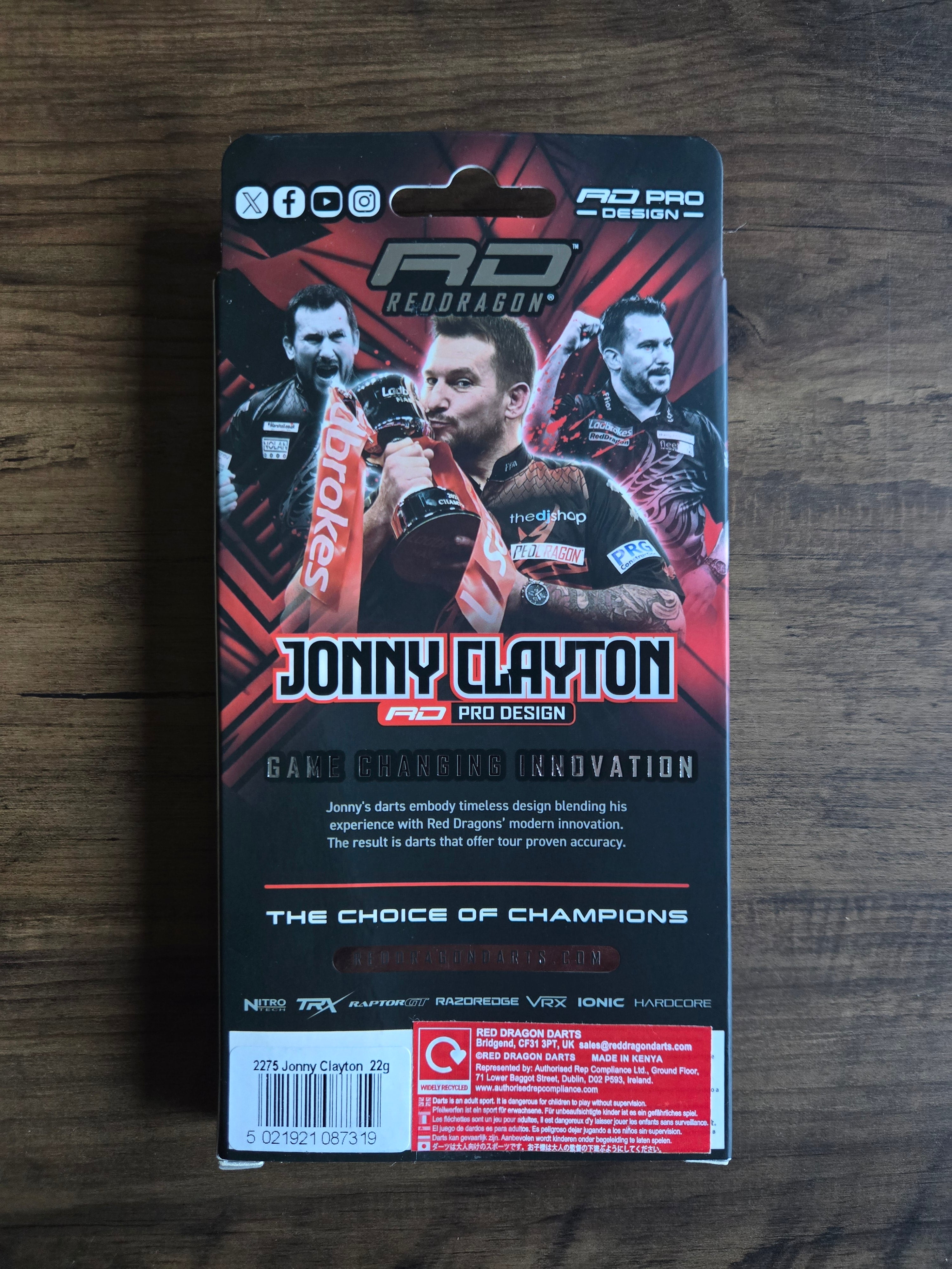 Red Dragon Jonny Clayton SE Darts