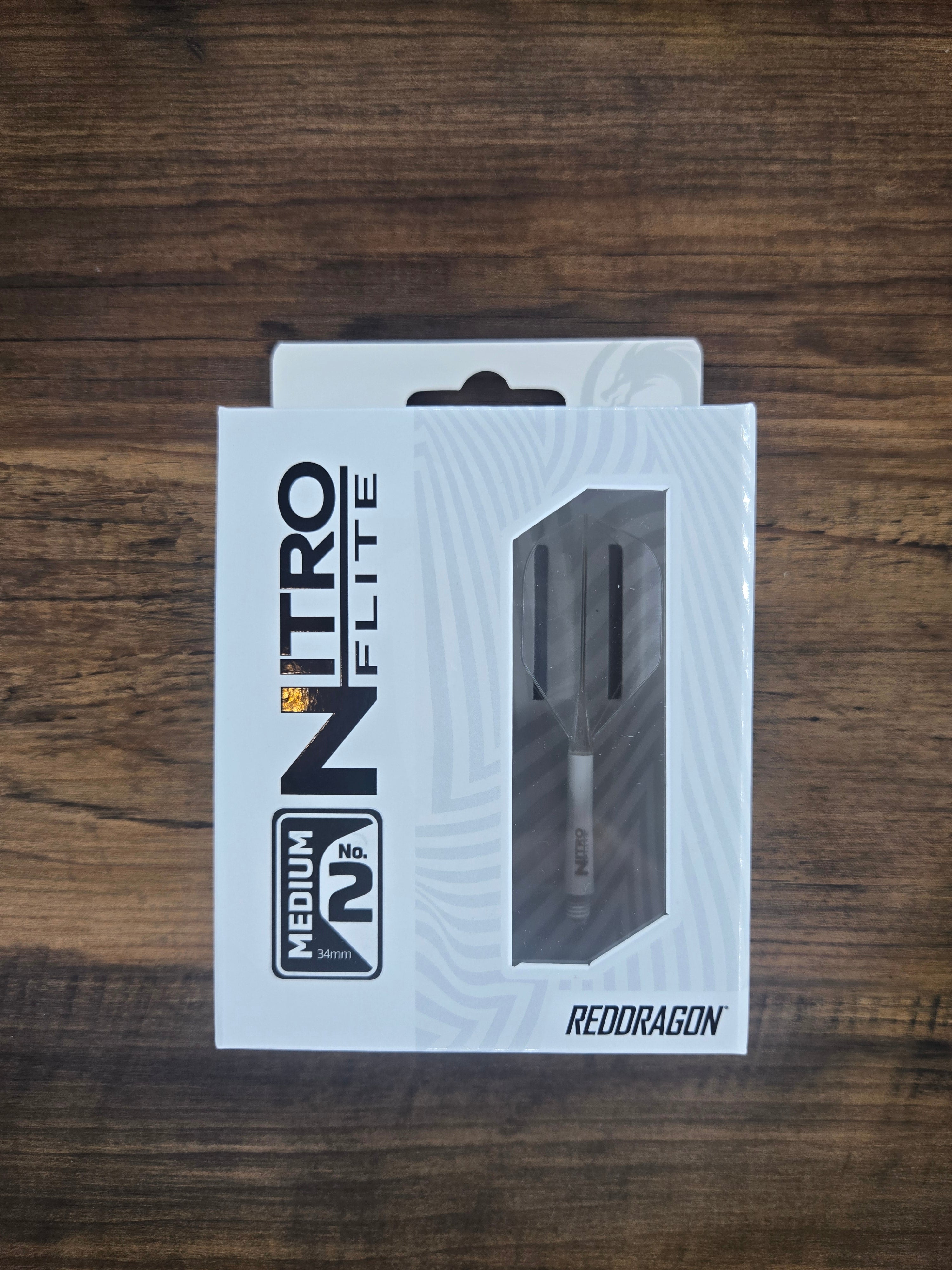 Red Dragon Nitro Flite - Medium - Clear & White