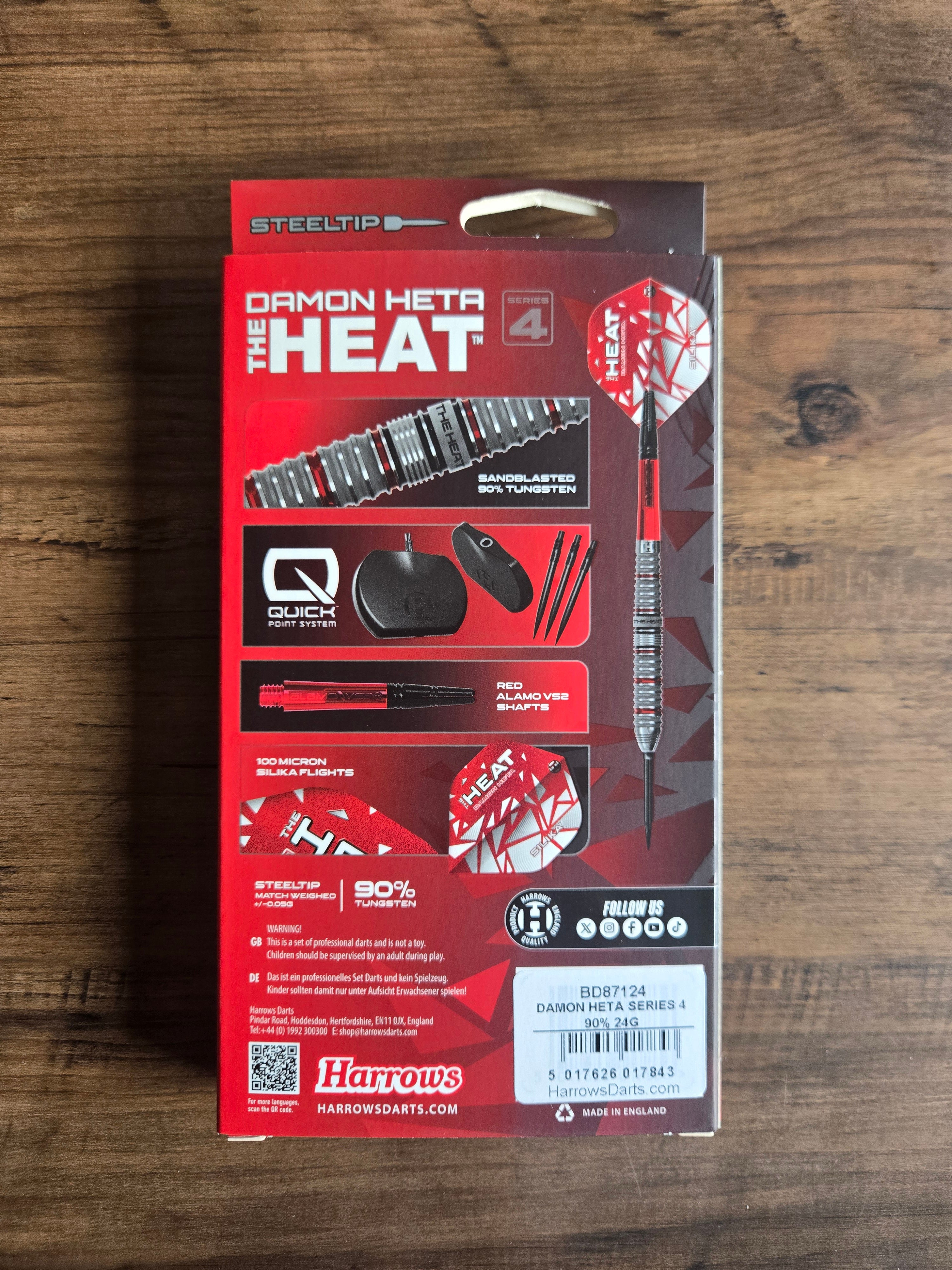 Harrows Damon Heta Series 4 Quick Point Darts
