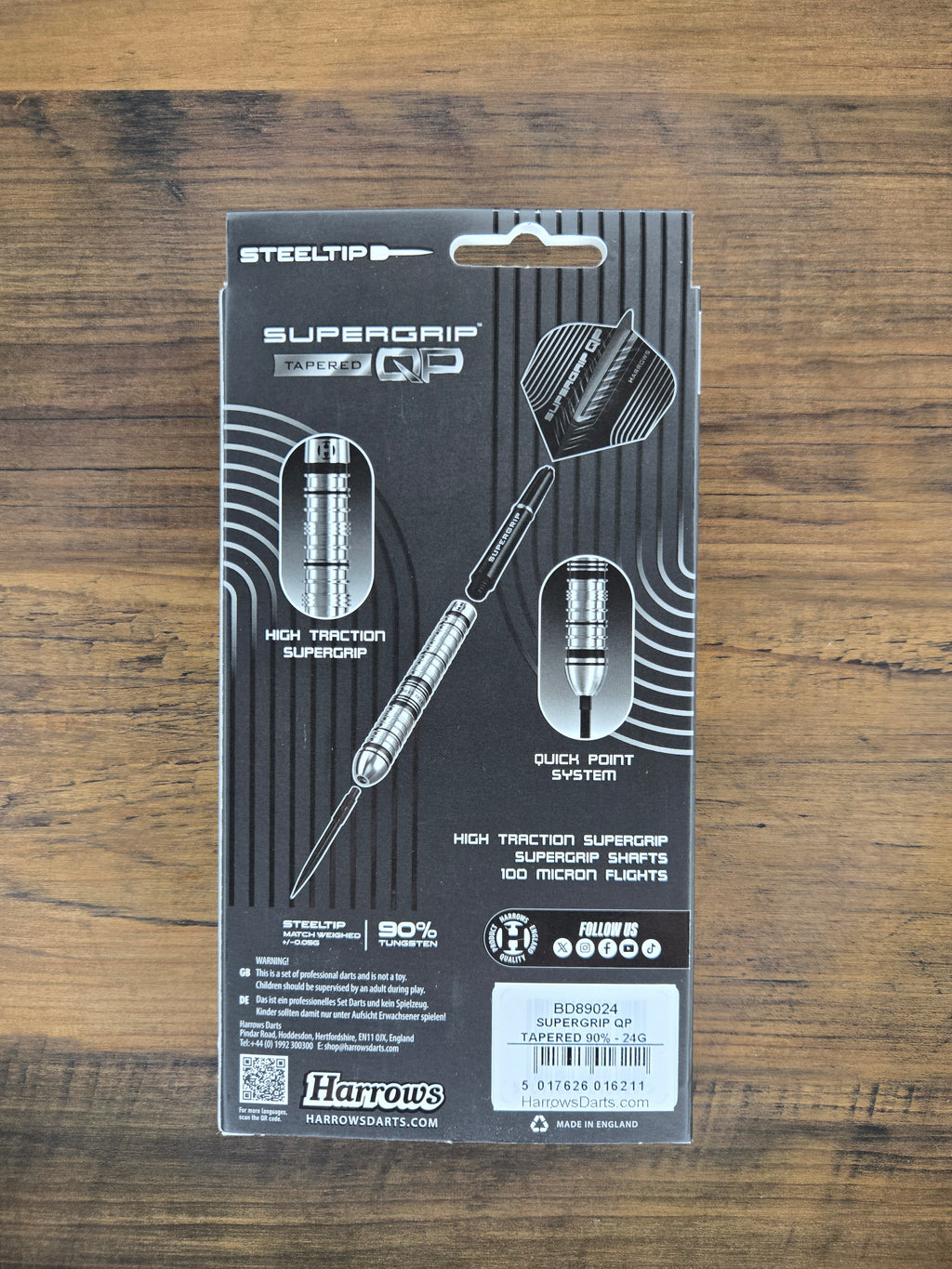 Harrows Supergrip Quick Point Tapered Darts