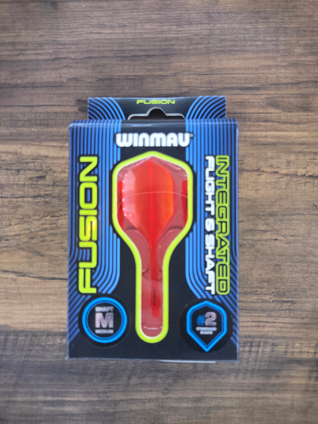 Winmau Fusion Integrated Flight & Shaft - Neon Orange