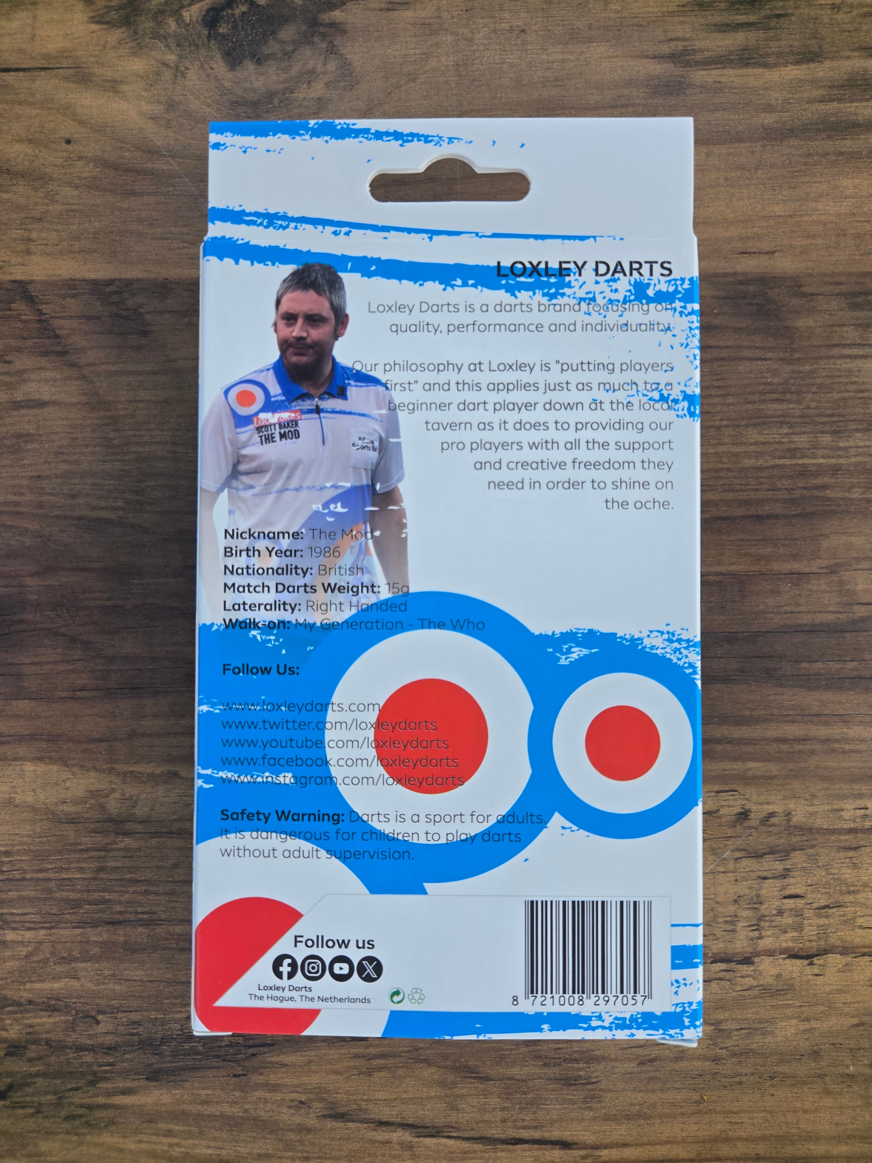 Loxley Scott Baker The Mod Darts