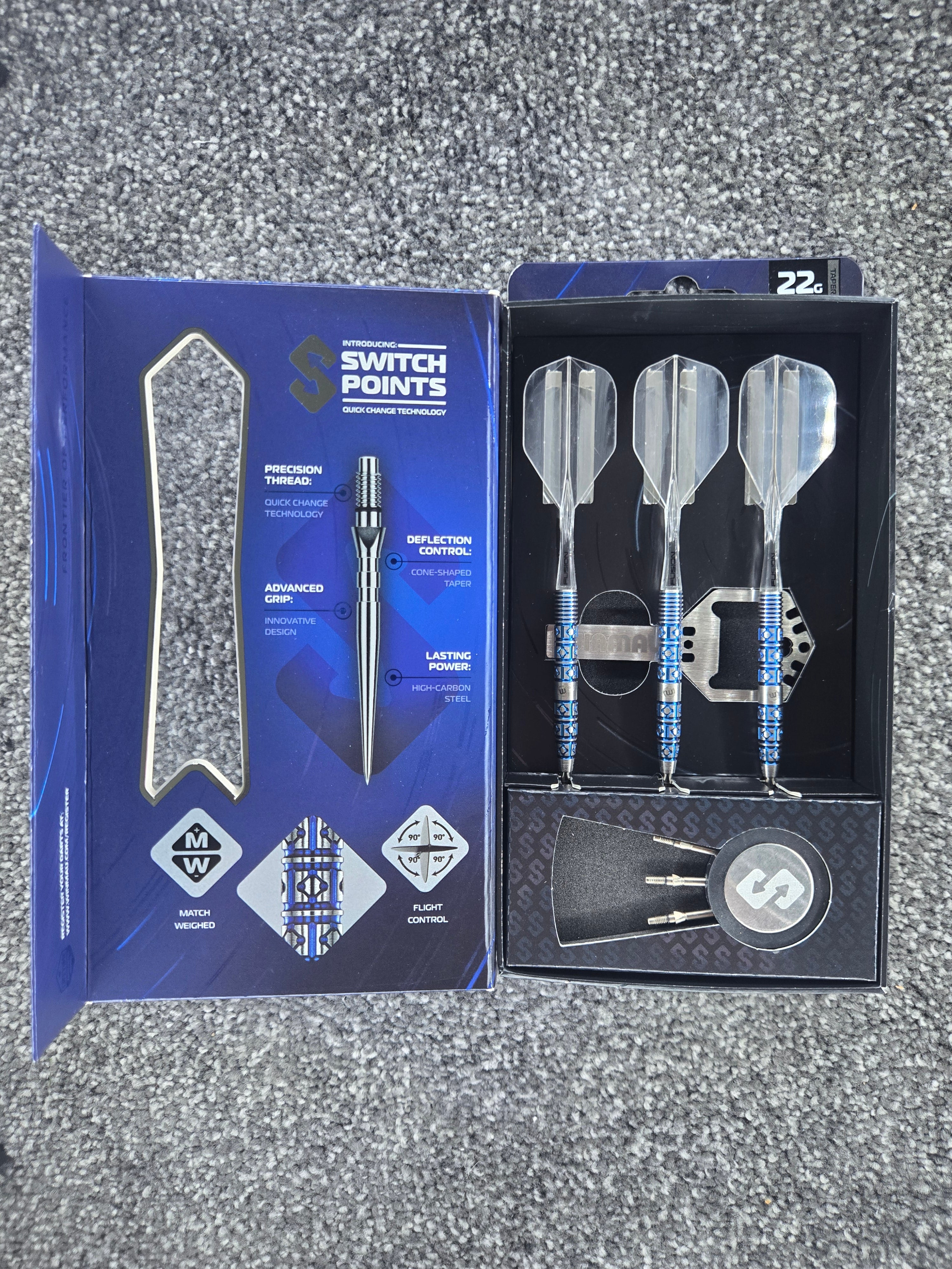 Winmau Lunaris Switch Point Tapered Darts