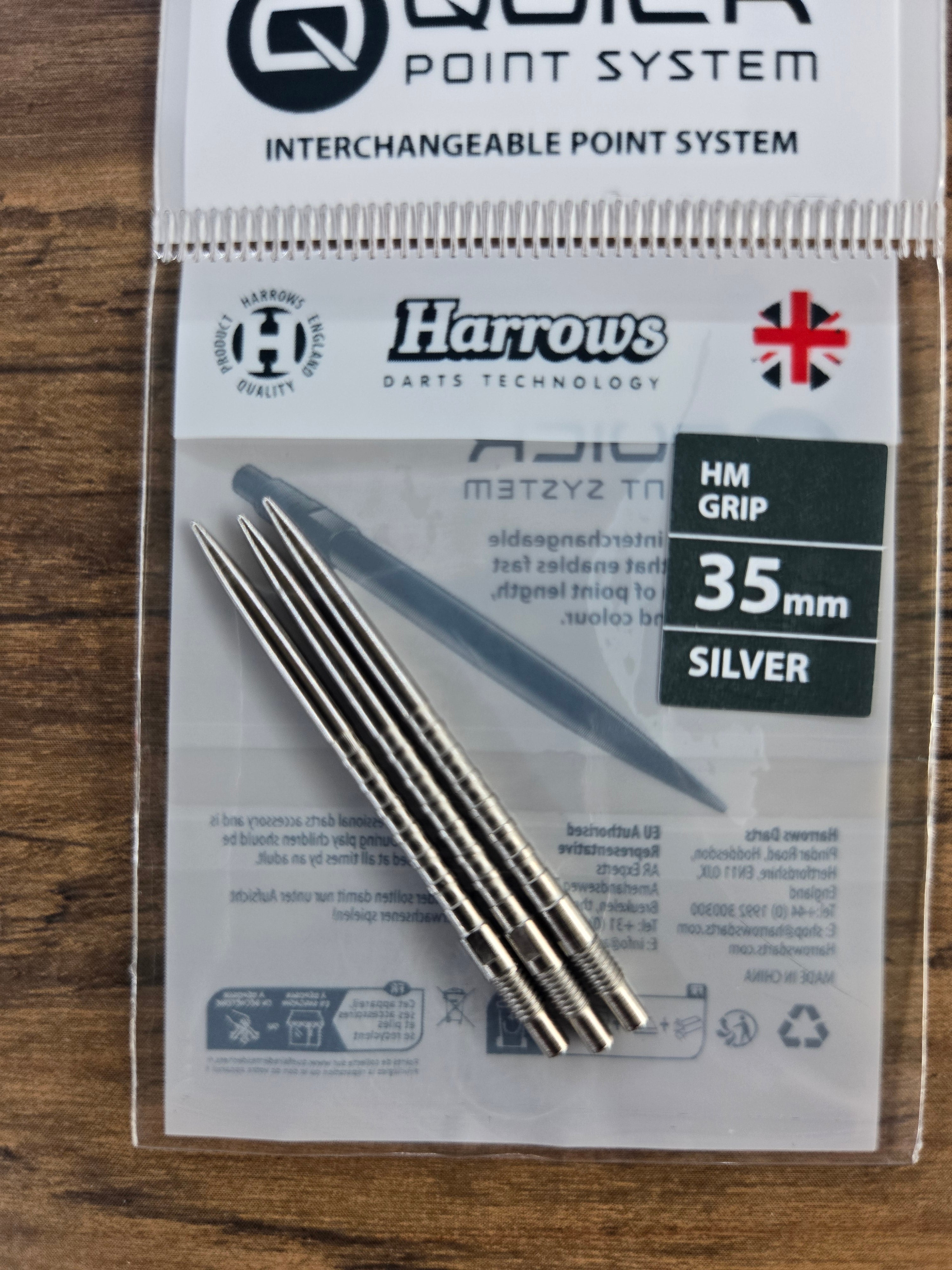 Harrows HM Grip Quick Points - Silver