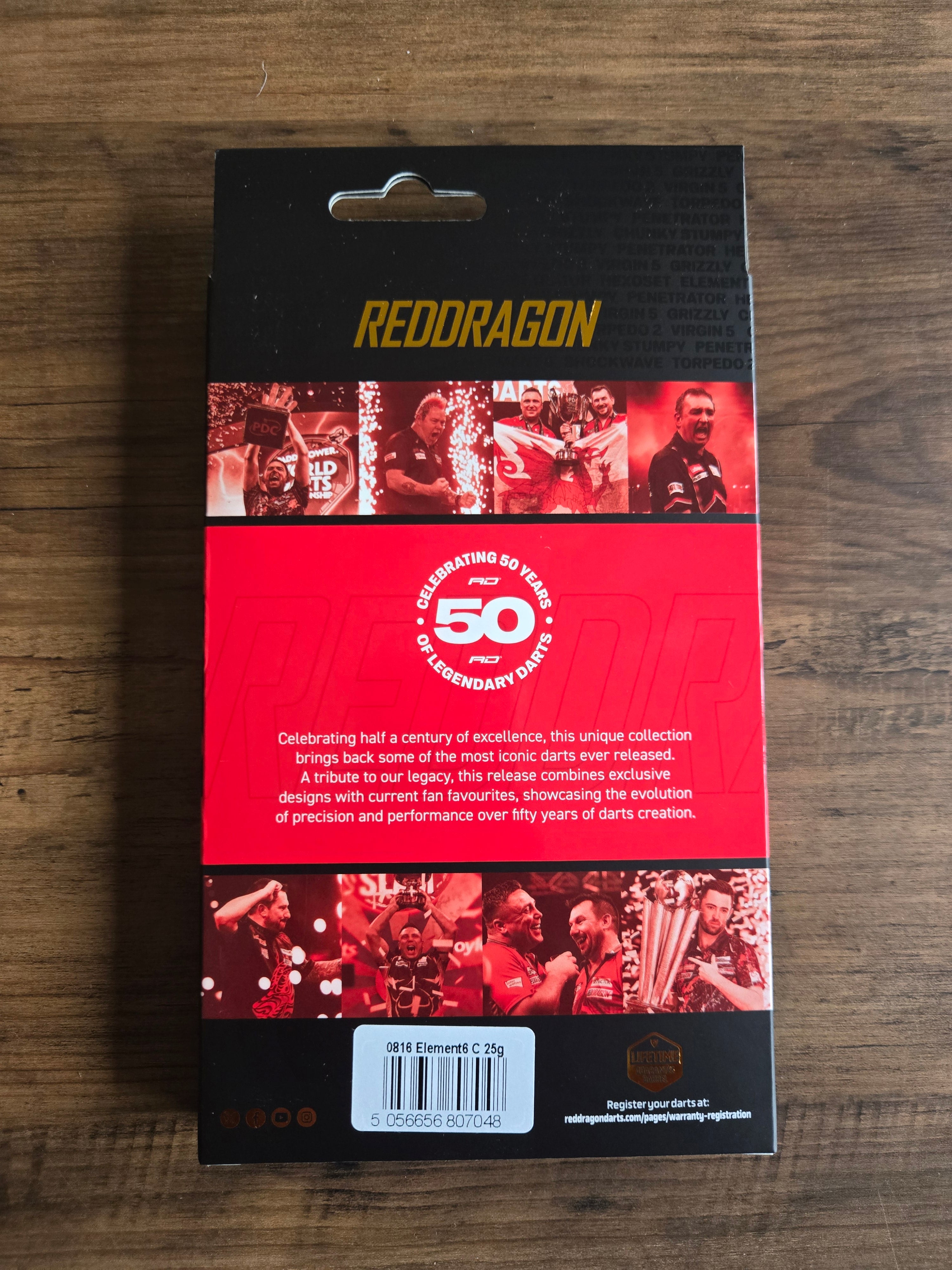 Red Dragon Element 6C Darts
