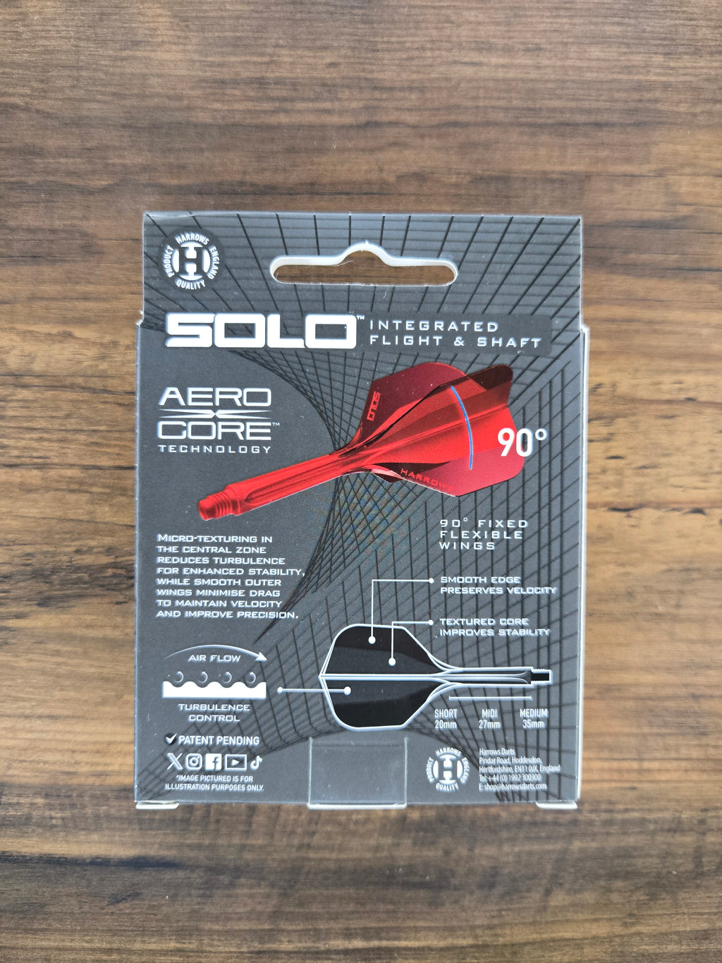 Harrows SOLO: Integrated Flight and Shaft - Black