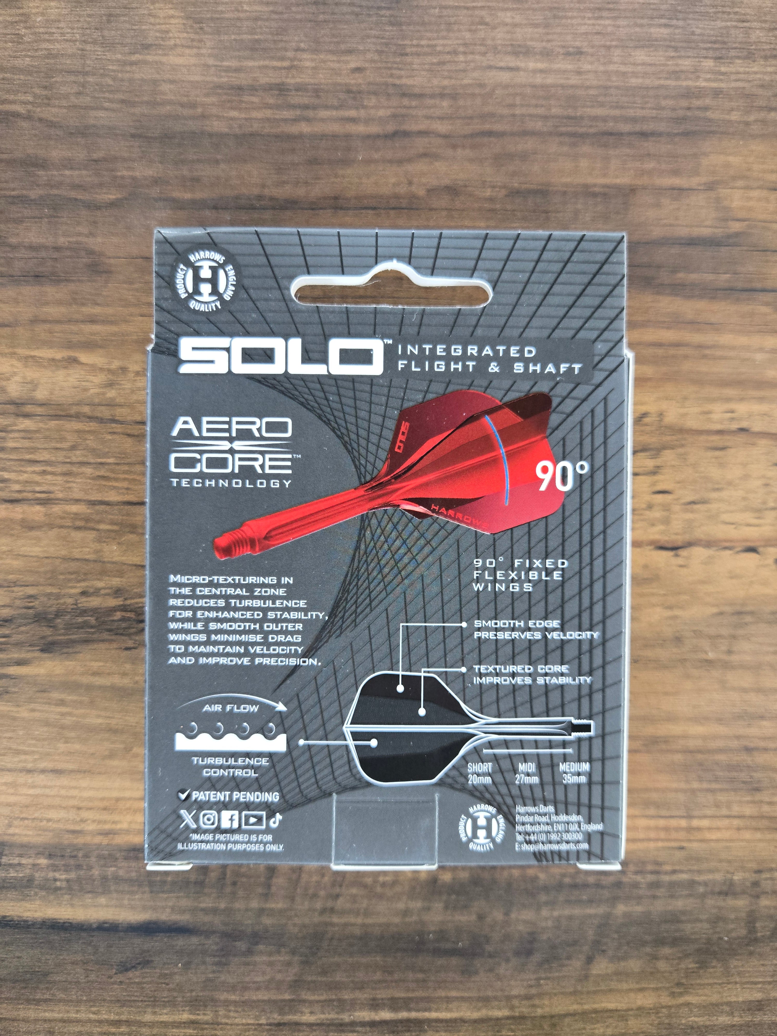 Harrows SOLO: Integrated Flight and Shaft - Black