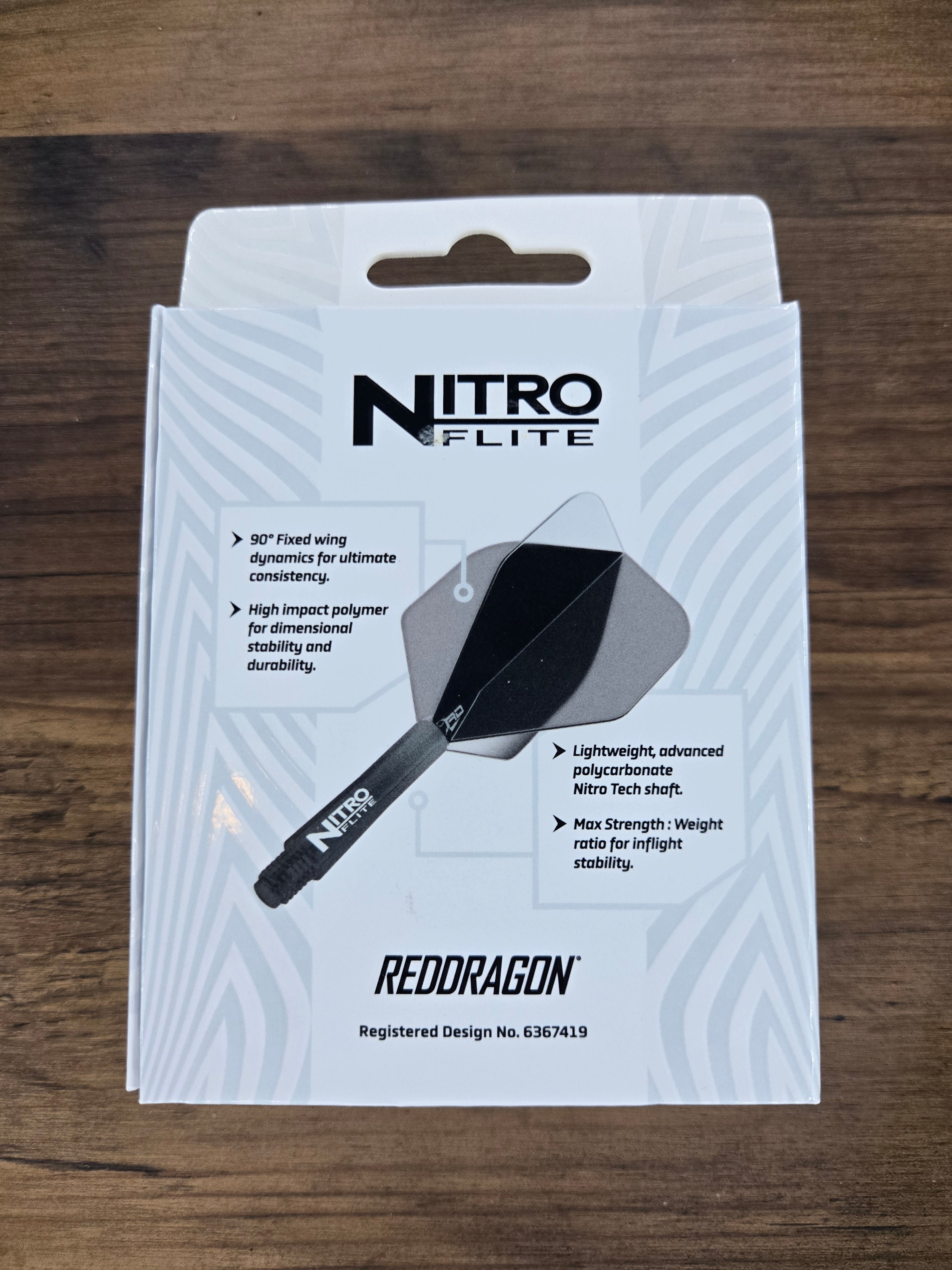 Red Dragon Nitro Flite - Medium - White & White