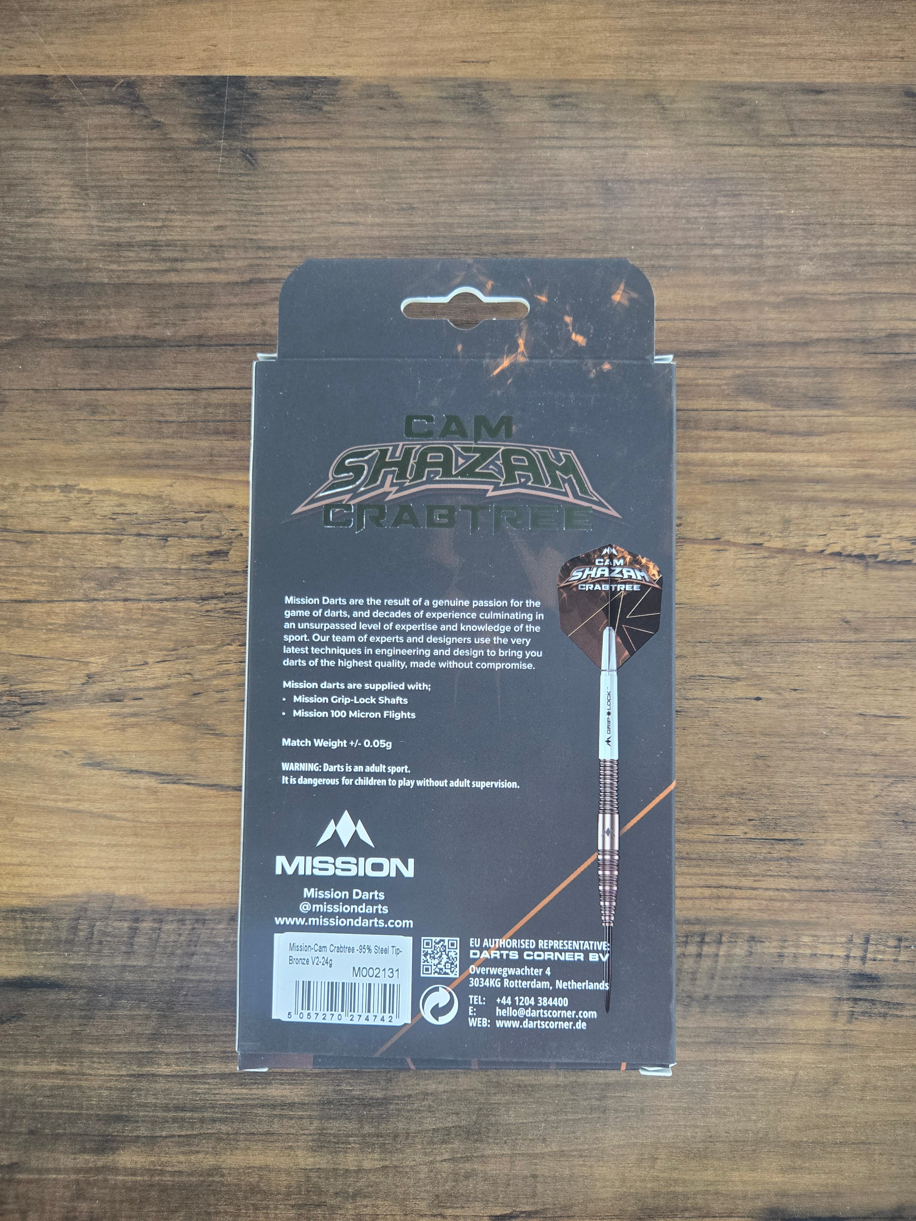 Mission Cam Crabtree V2 Darts
