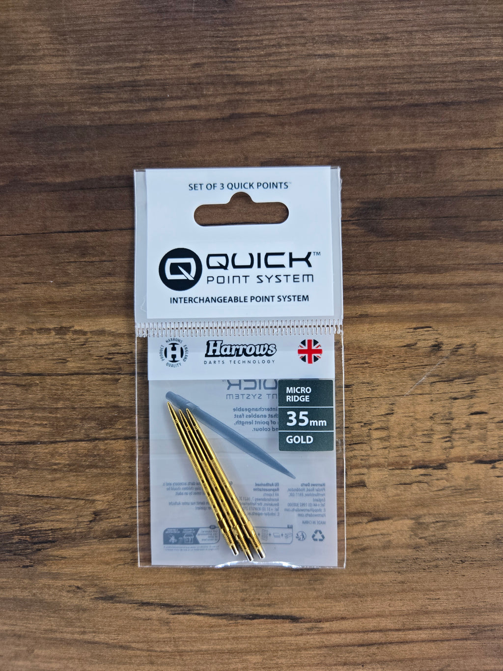 Harrows Micro Ridge Quick Points - Gold