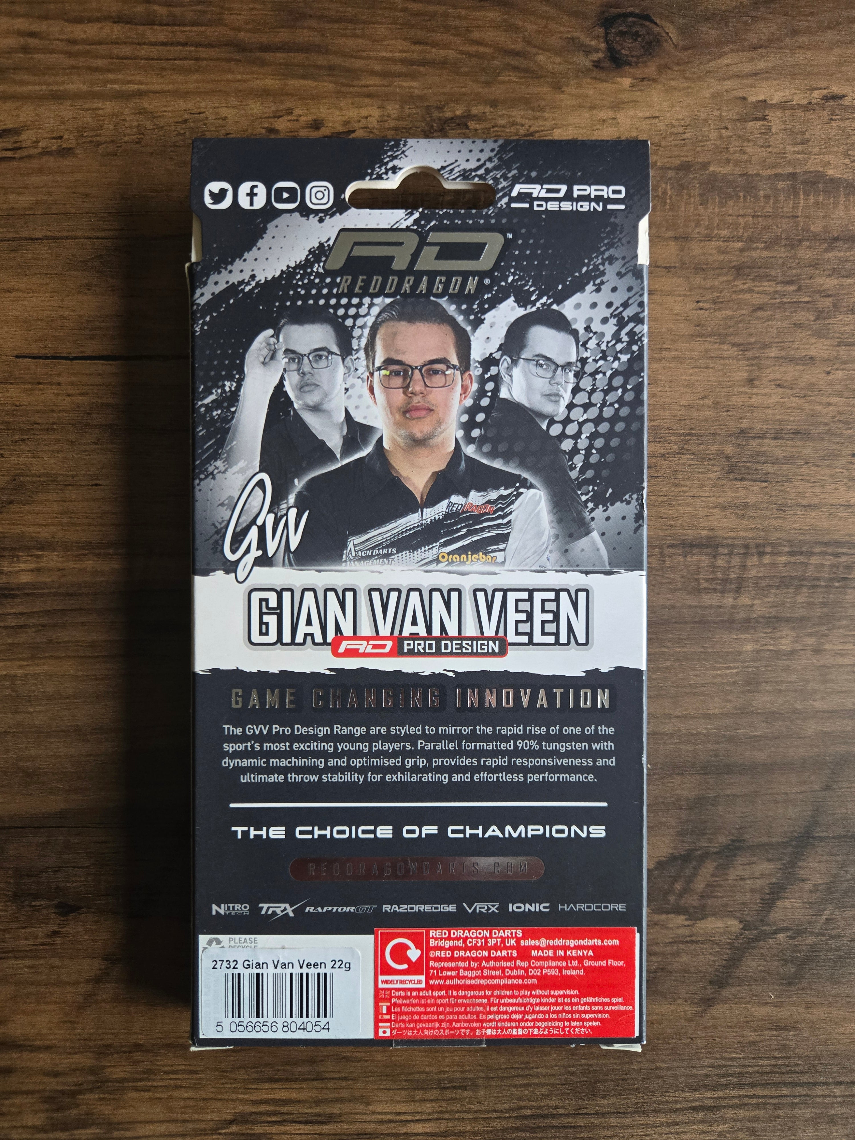 Red Dragon Gian Van Veen Tour Edition Darts