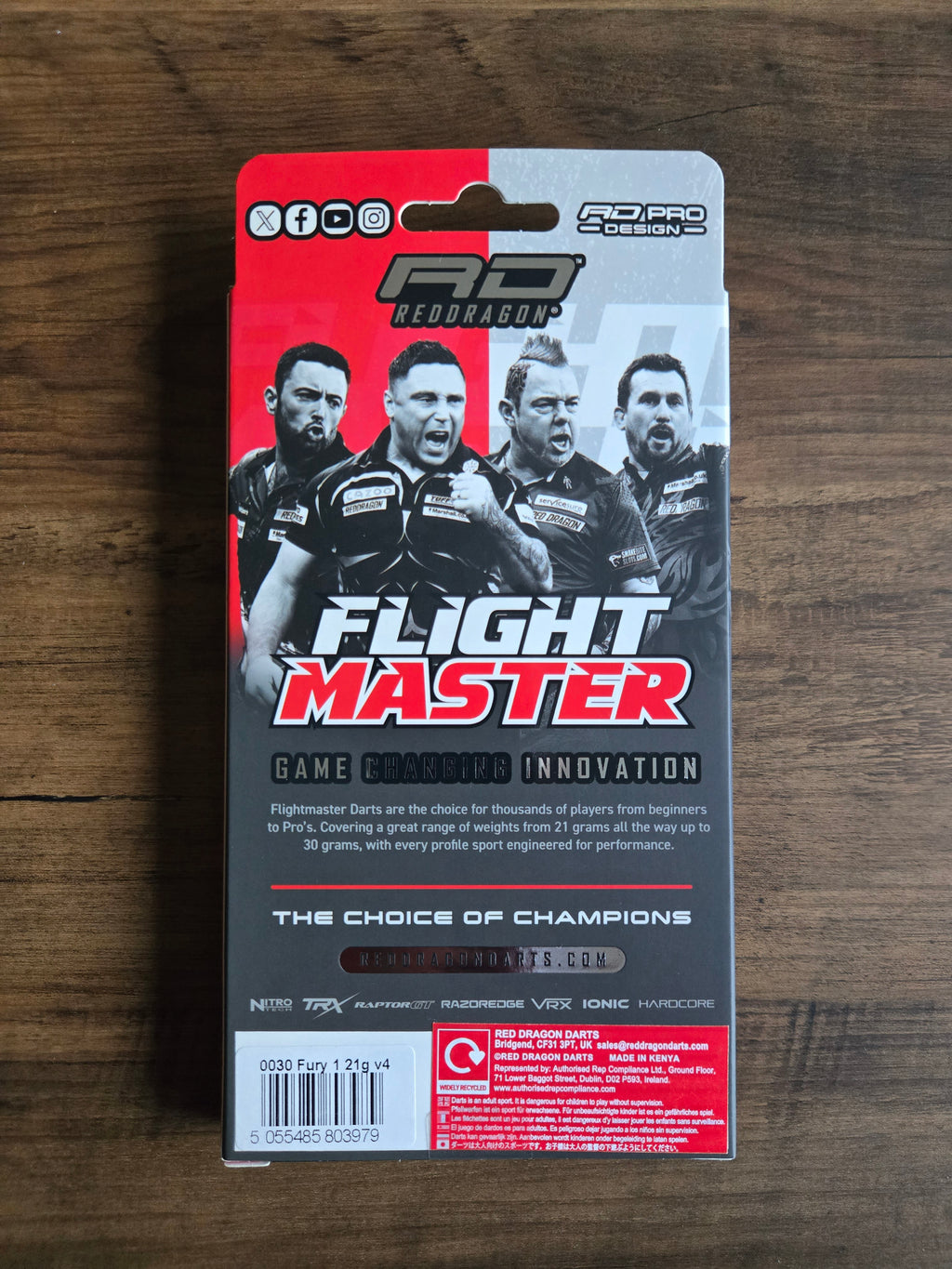 Red Dragon Fury 1 Darts