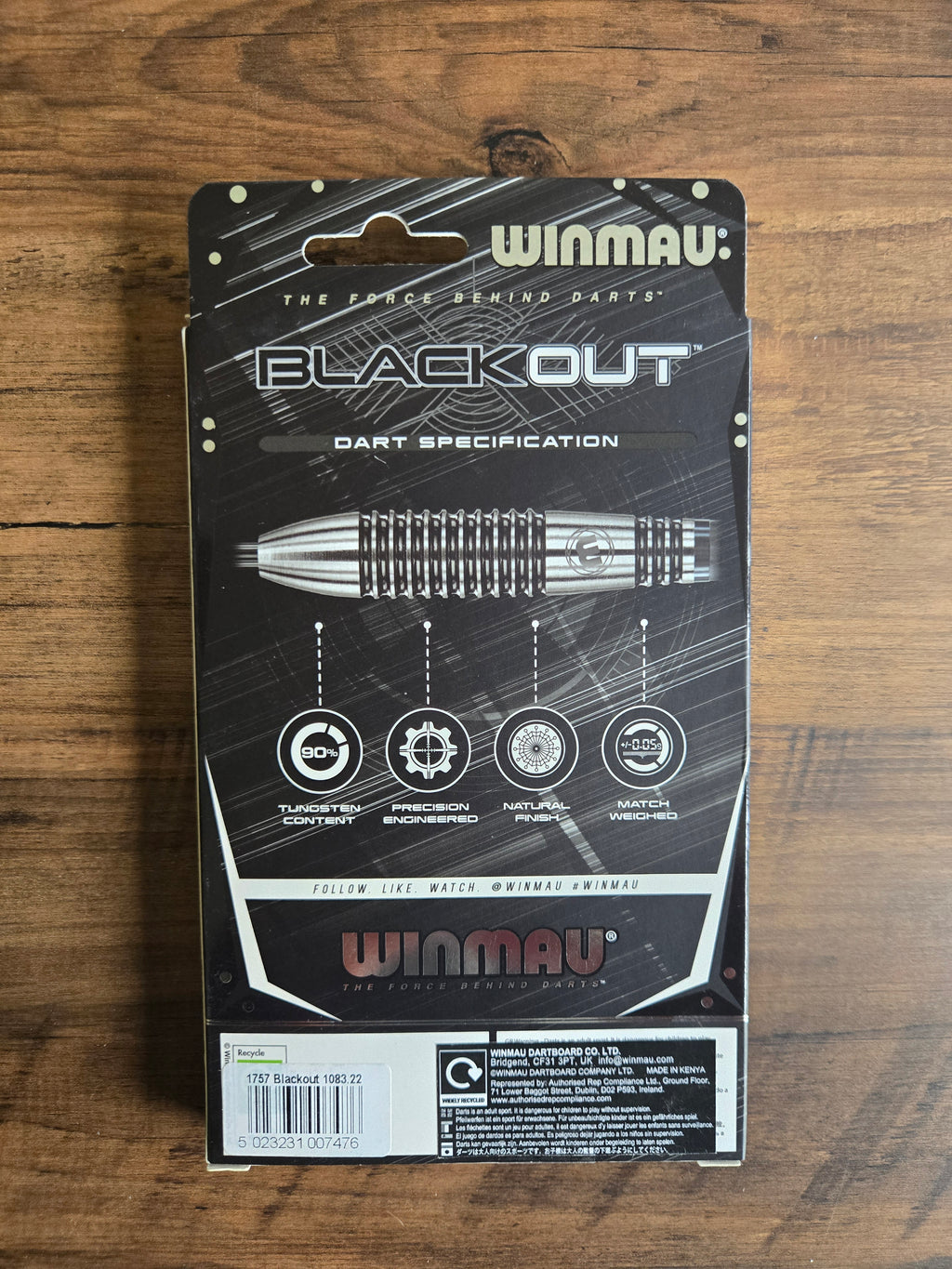 Winmau Blackout 1 Darts