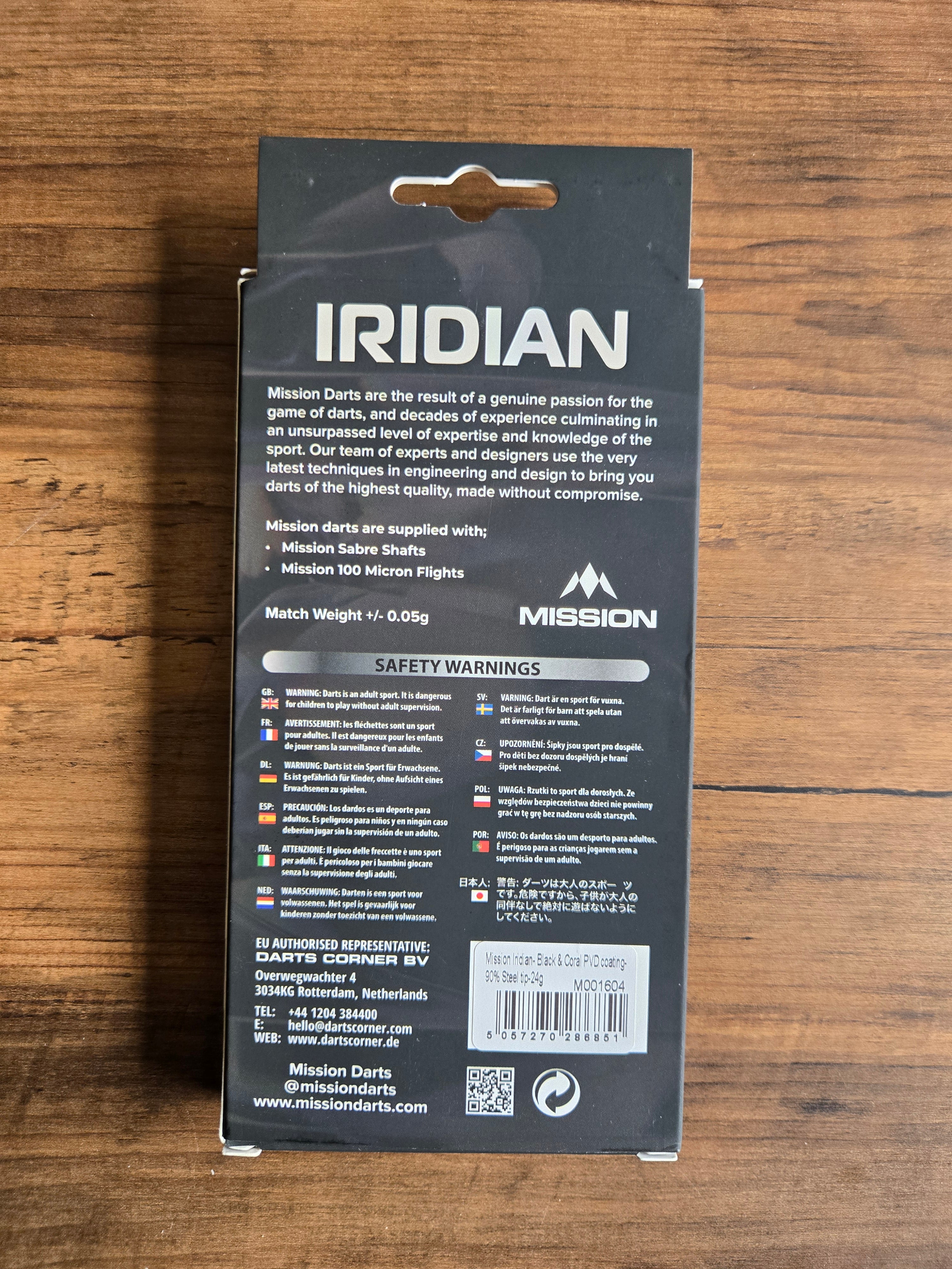Mission Iridian Darts