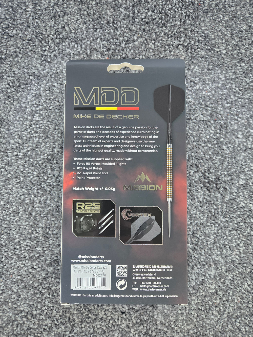 Mission Mike De Decker R2.5 Darts