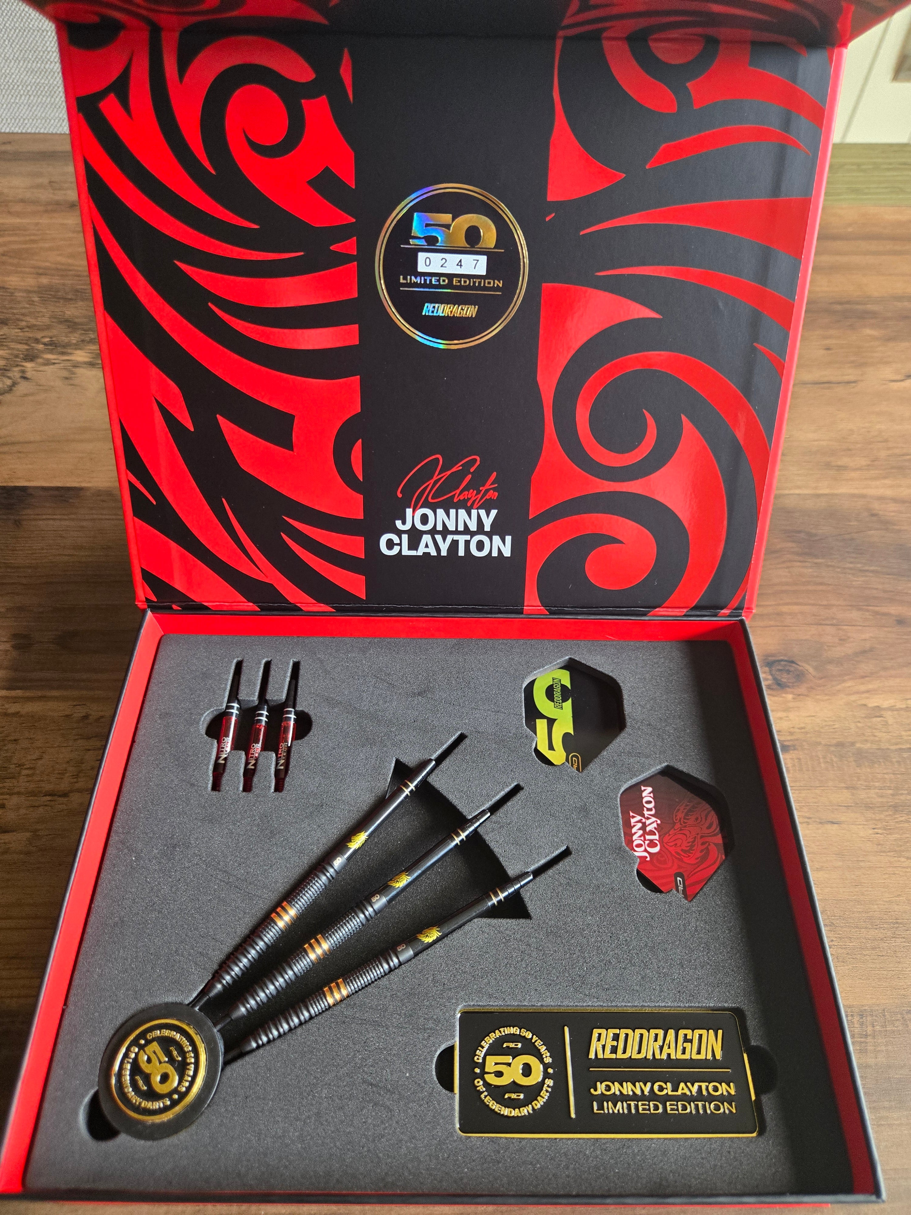 Red Dragon Jonny Clayton - 50 Year Player Edition