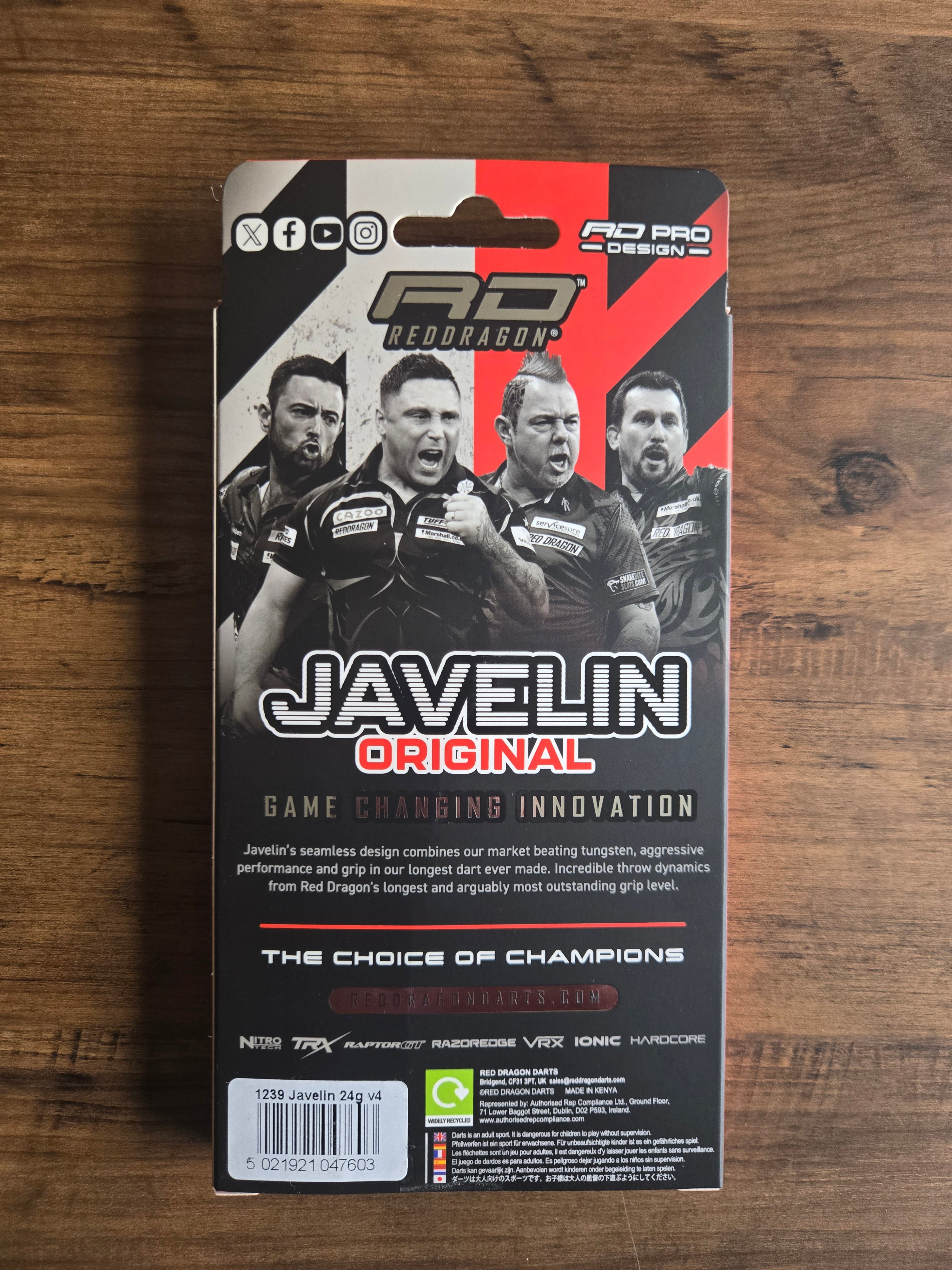 Red Dragon Javelin Darts