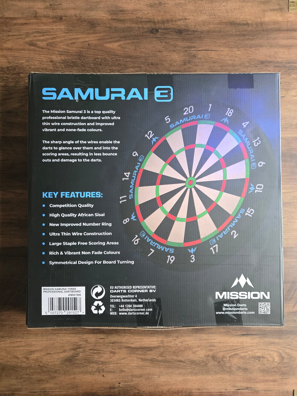 Mission Samurai 3 Dartboard