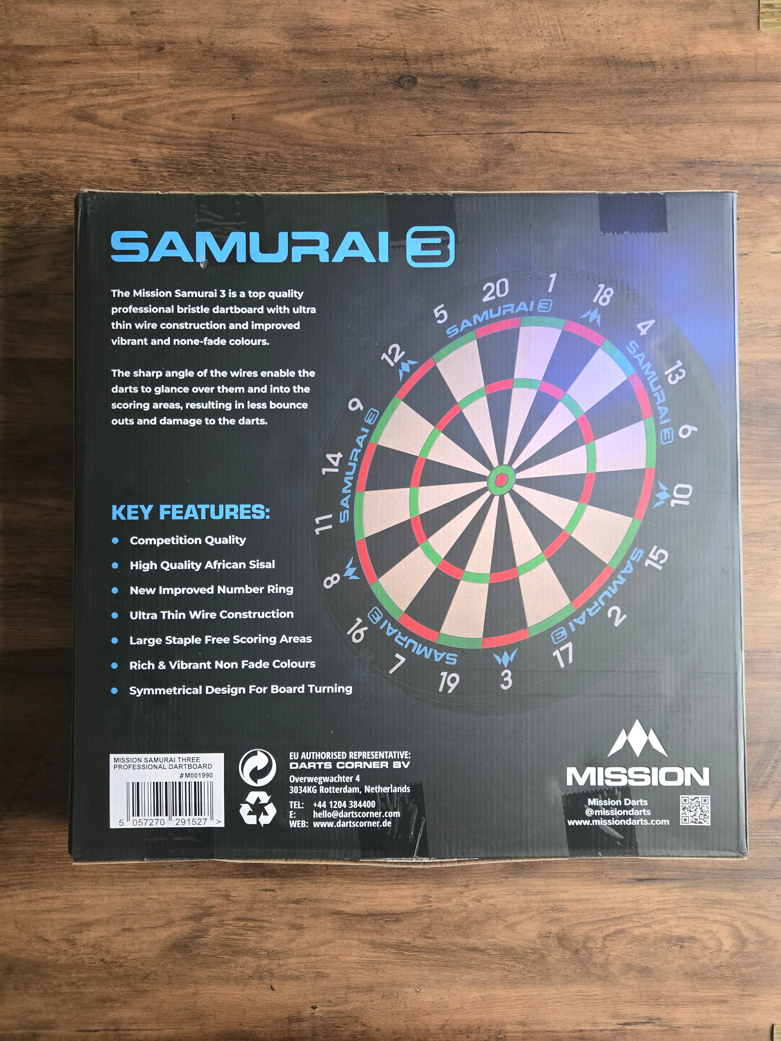 Mission Samurai 3 Dartboard