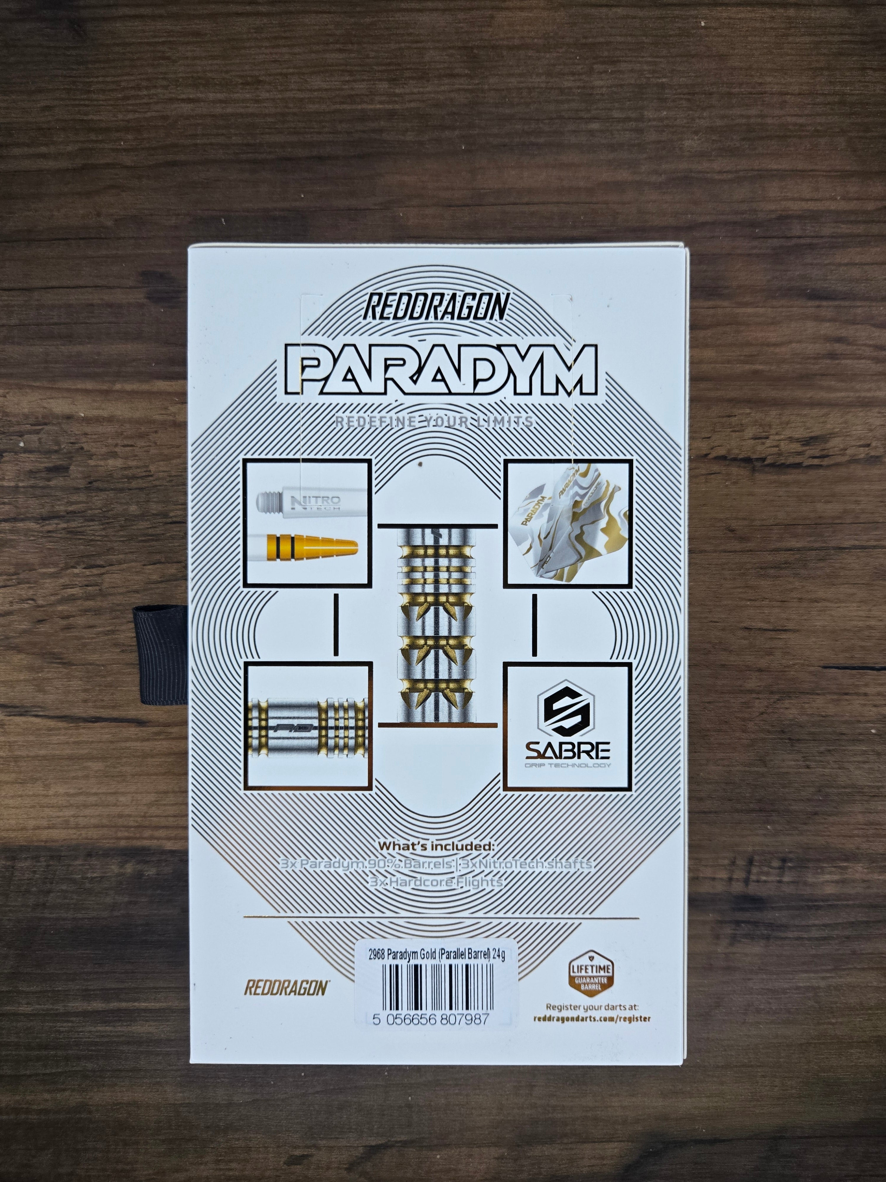 Red Dragon Paradym Gold Darts - Parallel